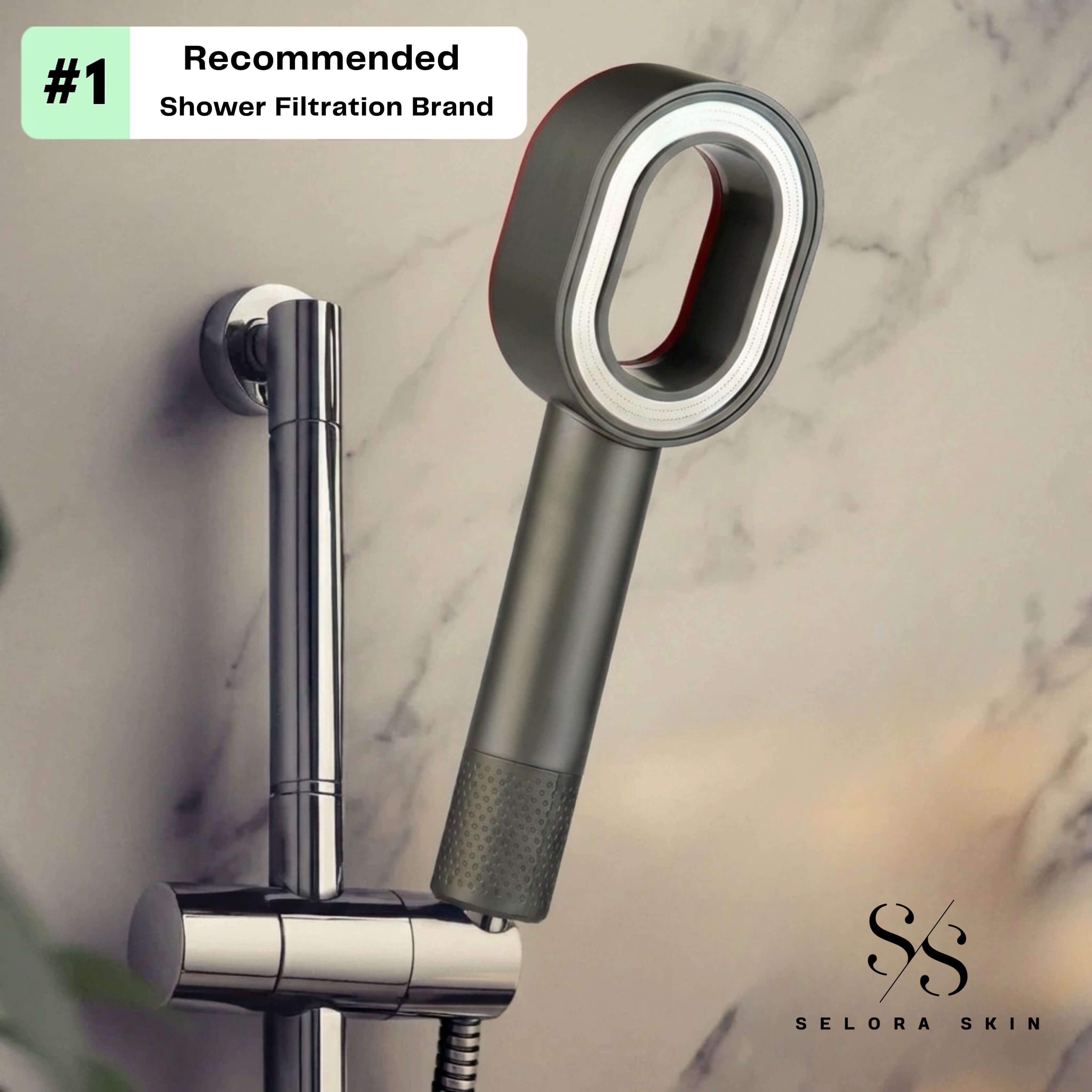 SeloraSkin Filtered Shower Head